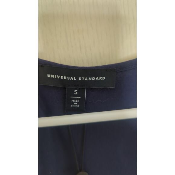 New Universal Standard Genevette jersey navy blue tunic blouse top size S(14) - Picture 9 of 12